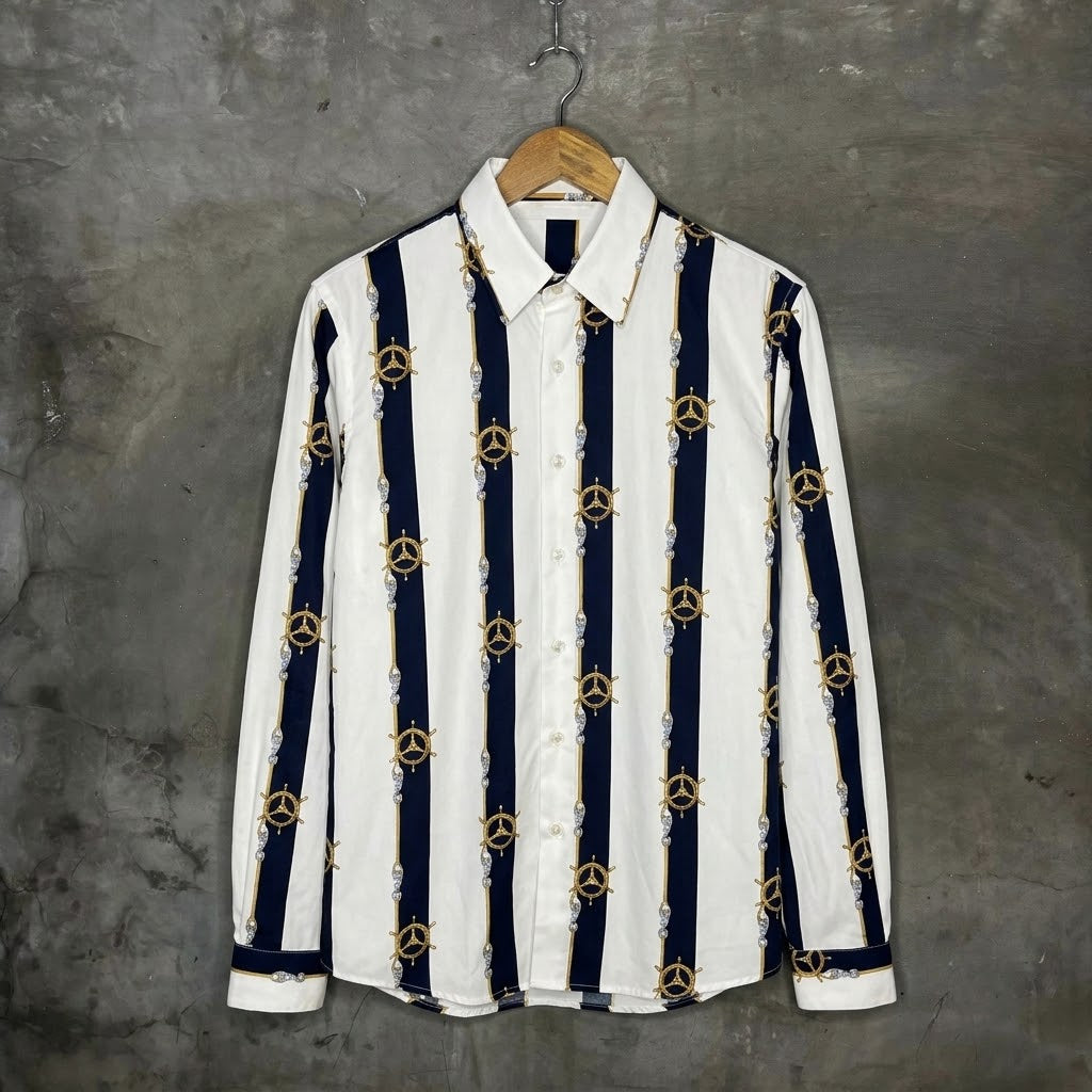 Nautical marine blouse | (L)